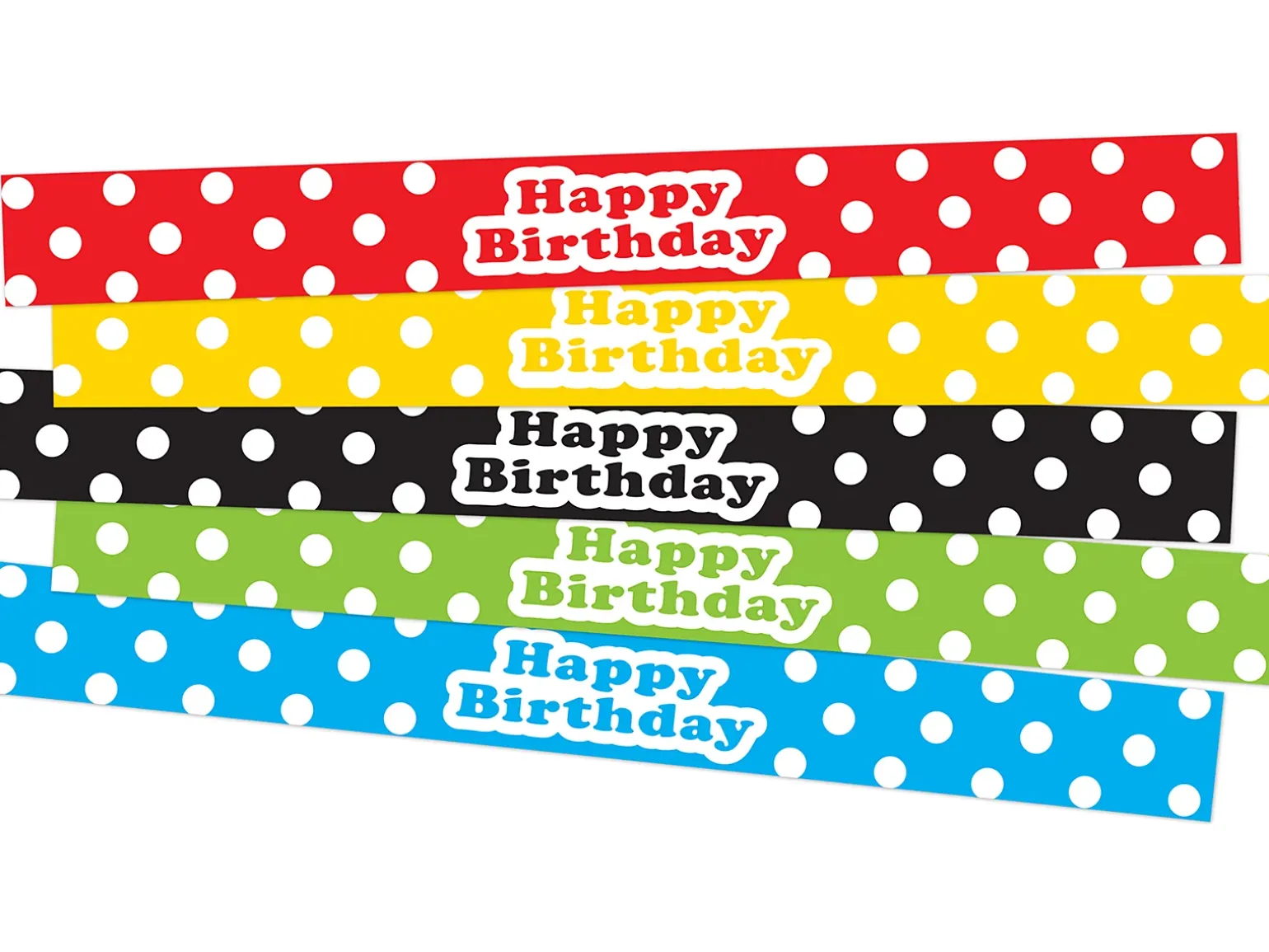 Polka Dot Birthday Slap Bracelets