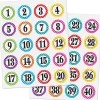 Polka Dot Number Stickers