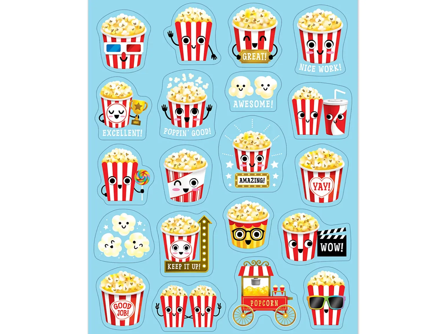 Popcorn Scented Stickers