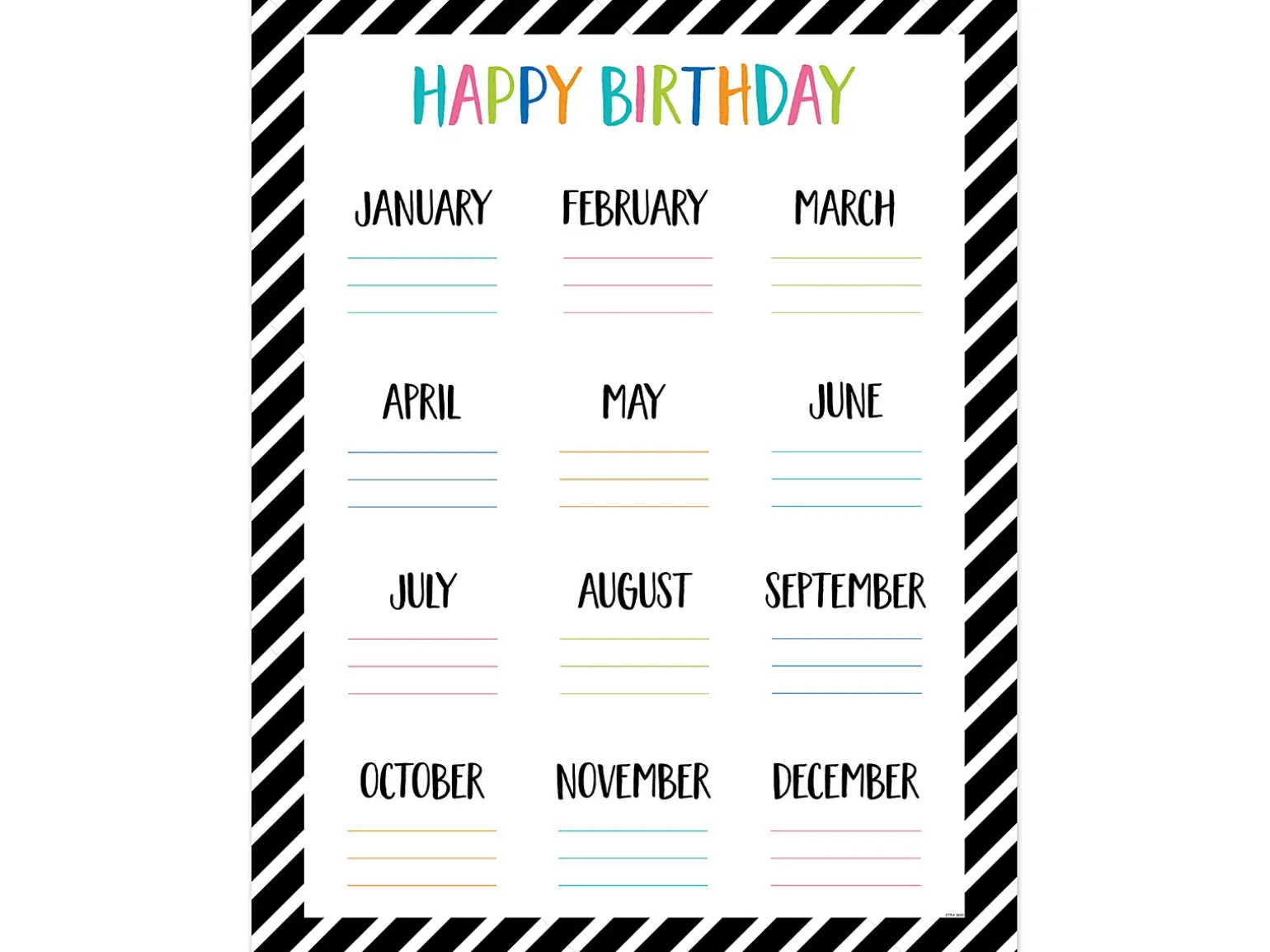 Pop of Color Birthday Poster