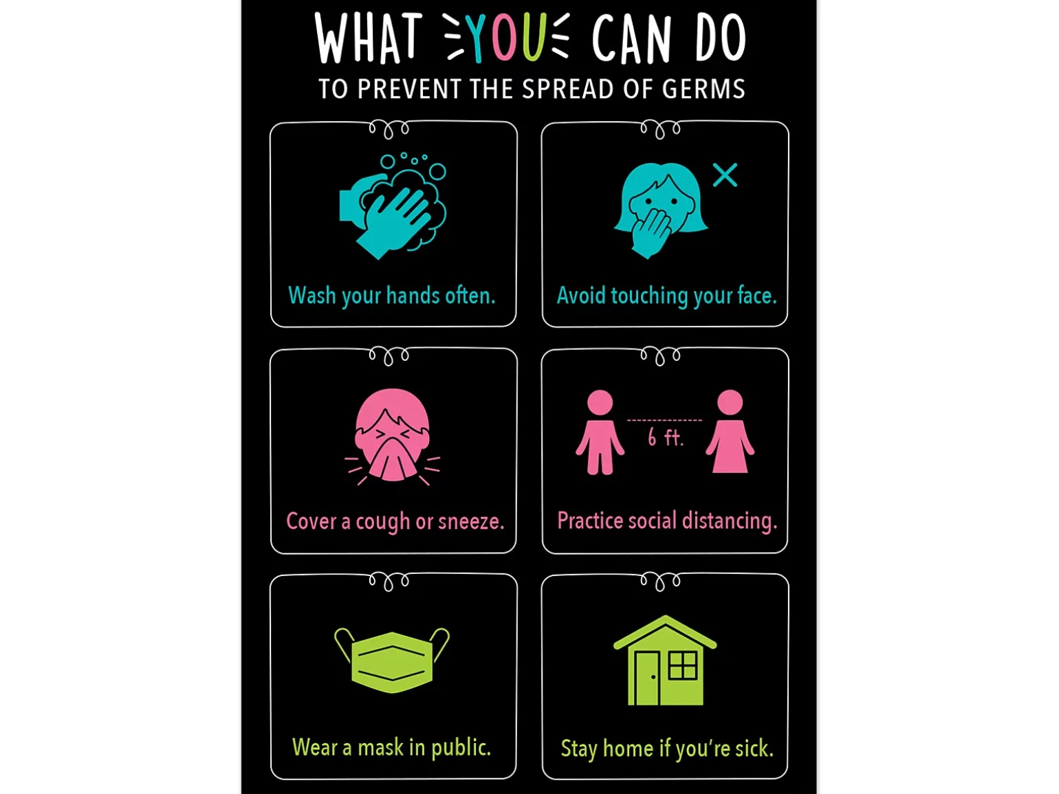 Prevent the Spread of Germs Poster