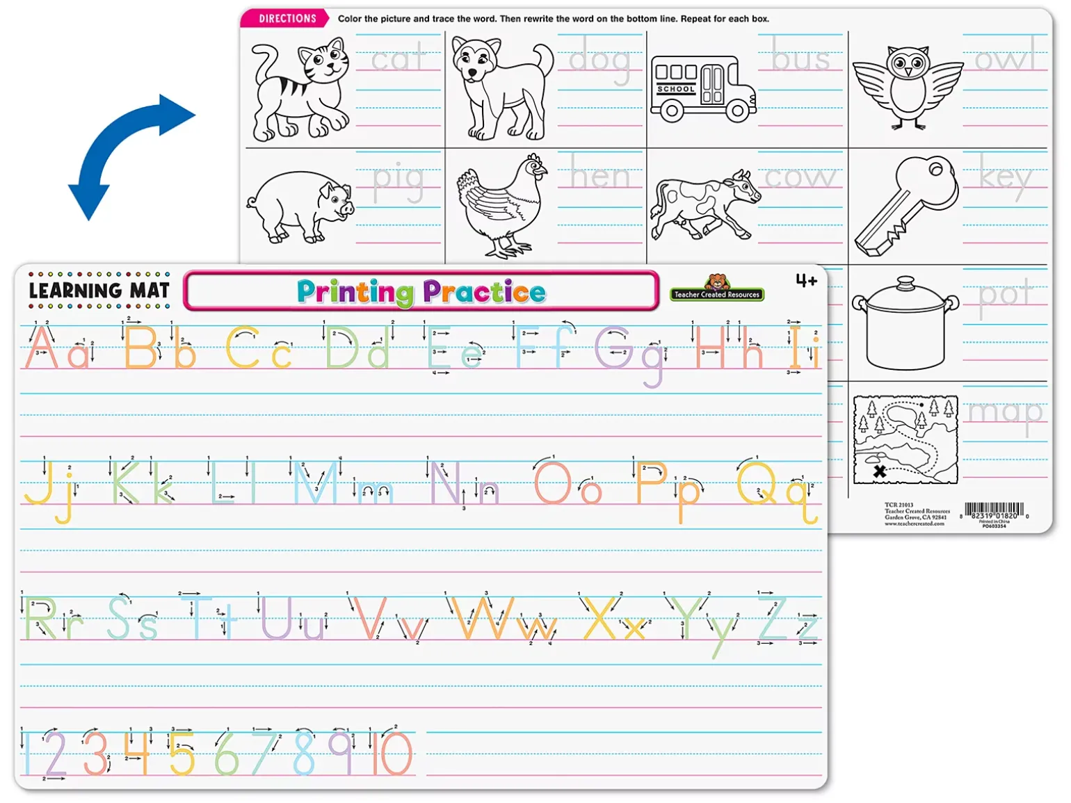 Printing Practice Learning Mat