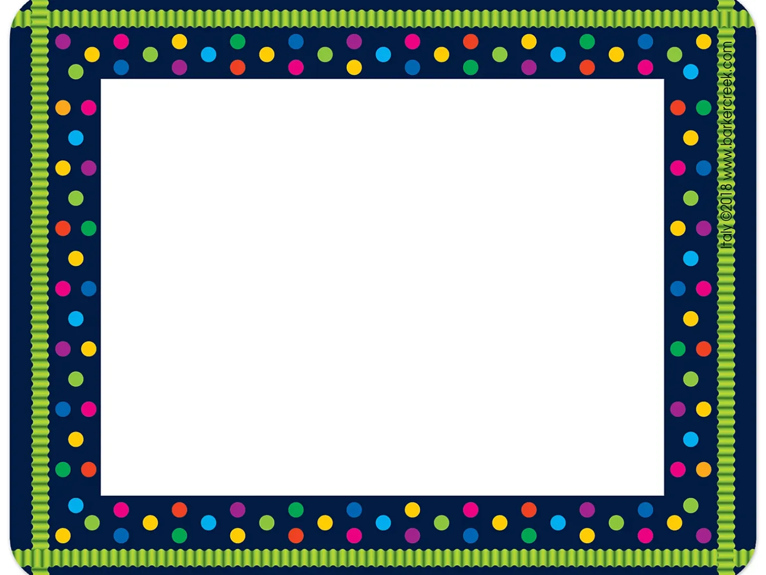 Rainbow Polka Dot Name Tags