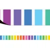Rainbow Striped Magnetic Border