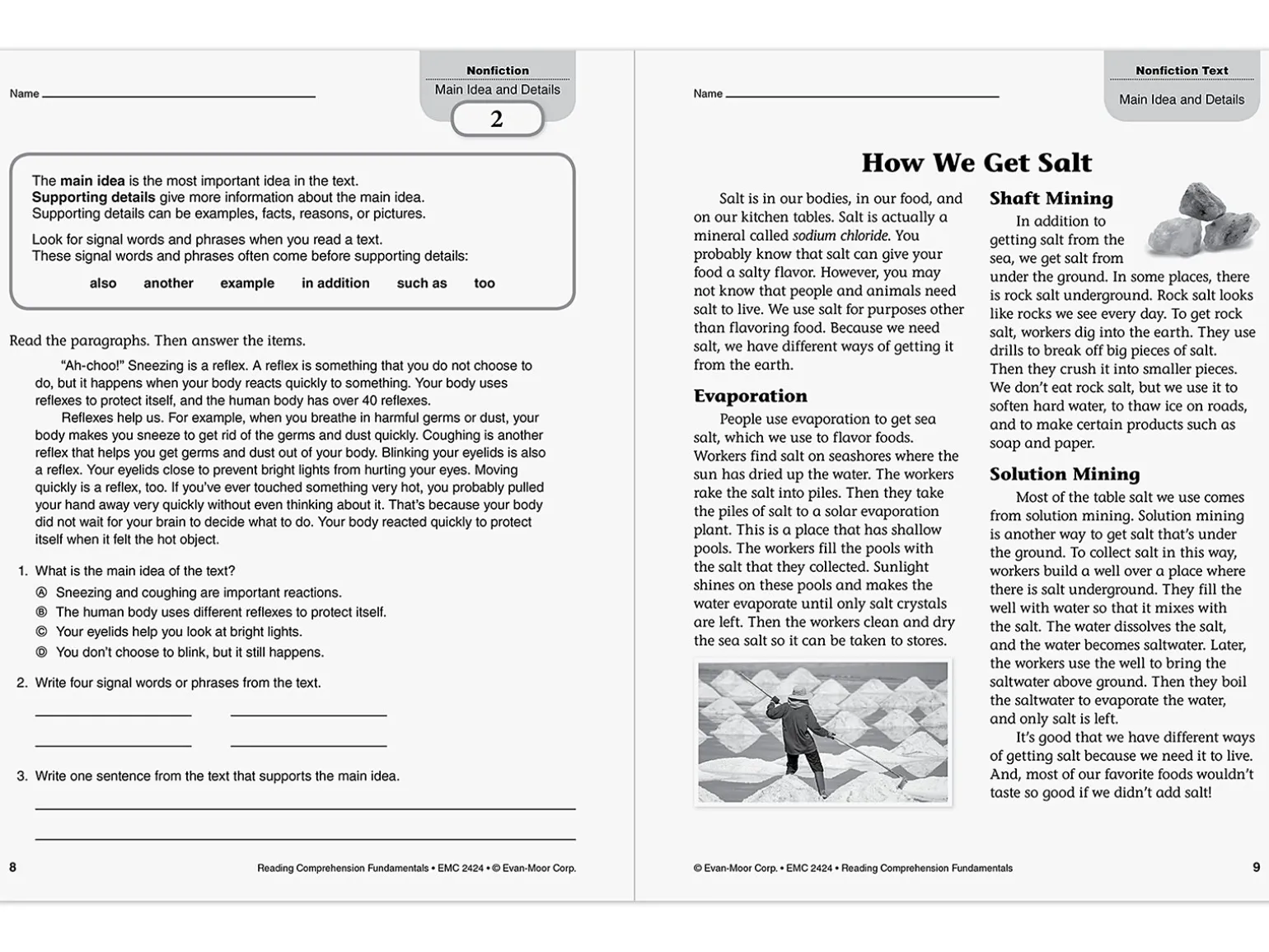 Reading Comprehension Fundamentals Workbook - Gr. 4