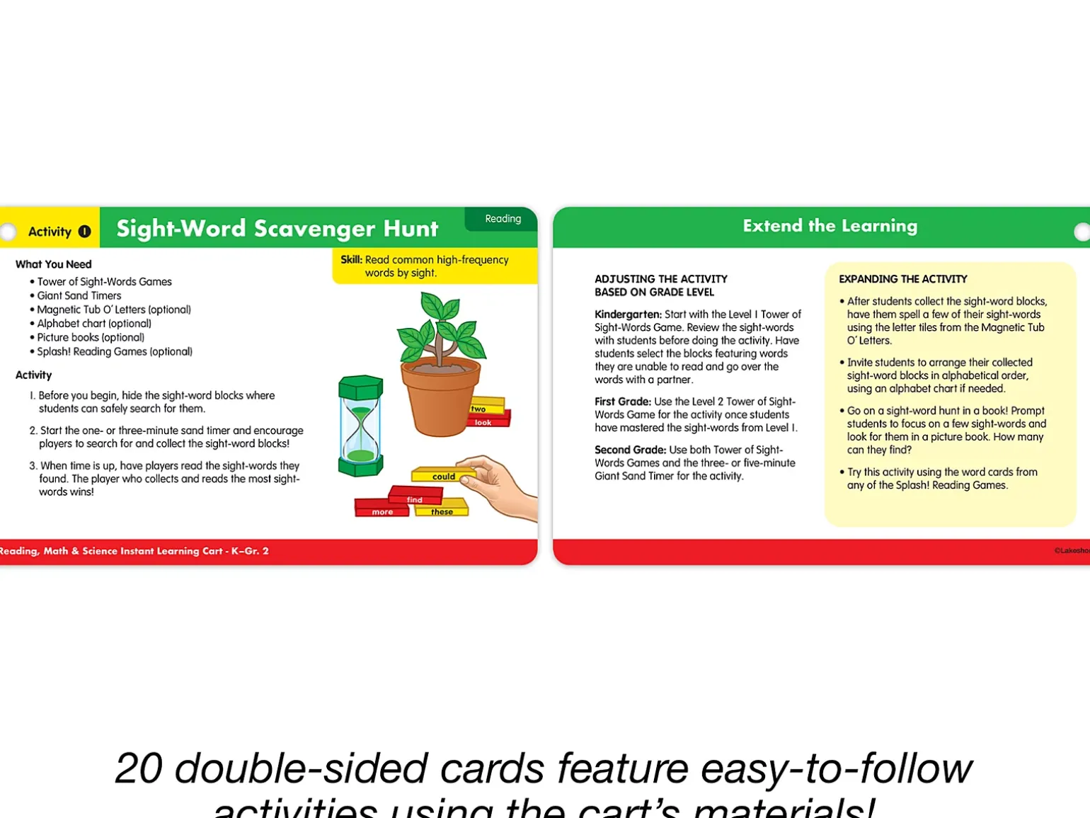 Reading, Math & Science Instant Learning Cart - K-Gr.2