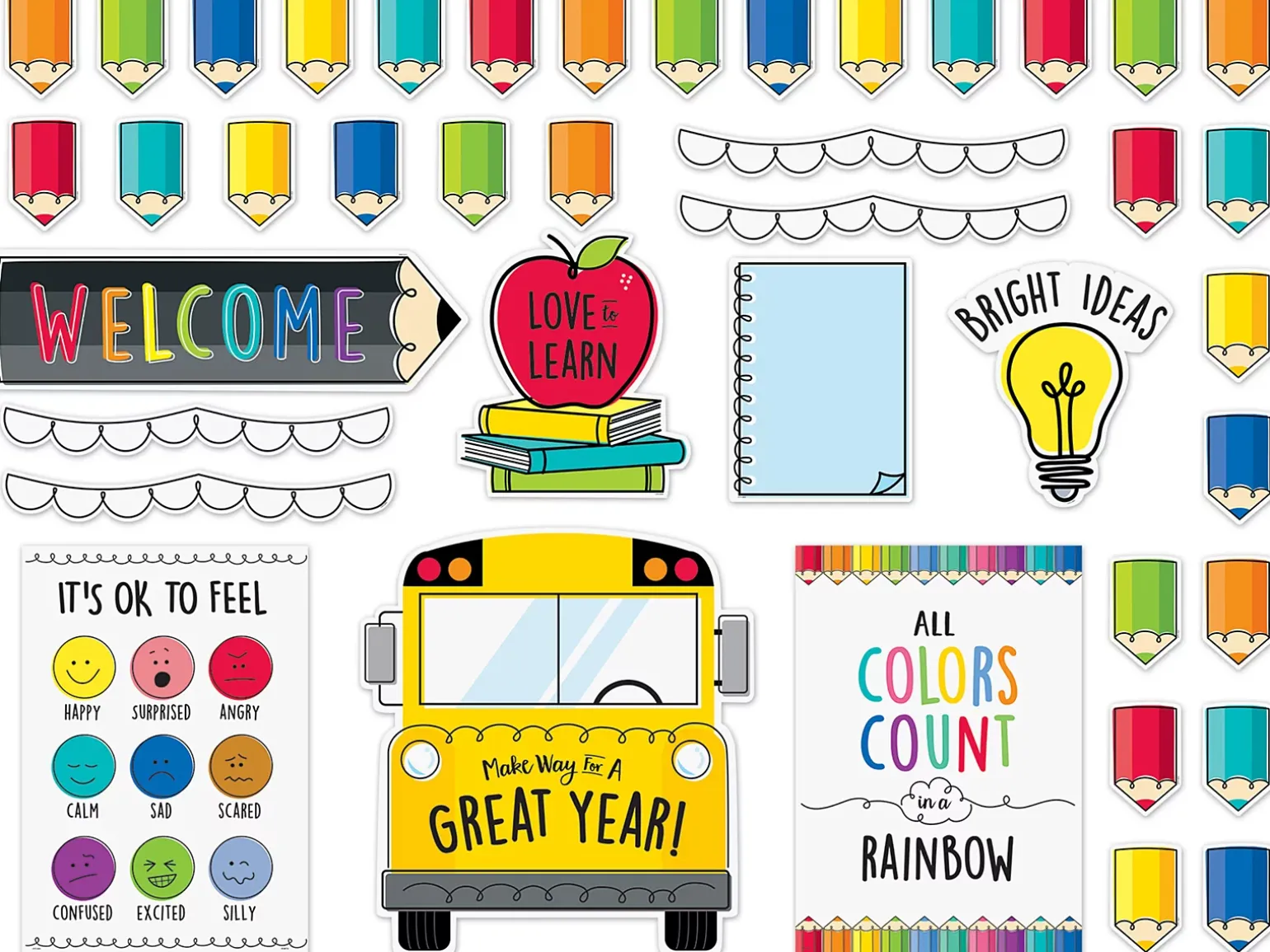 Ready for School Welcome Bulletin Board Set
