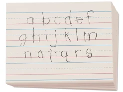 Red Baseline Ruled Newsprint - Pre K-Kindergarten