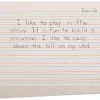 Red Baseline Ruled Newsprint - Gr. 2