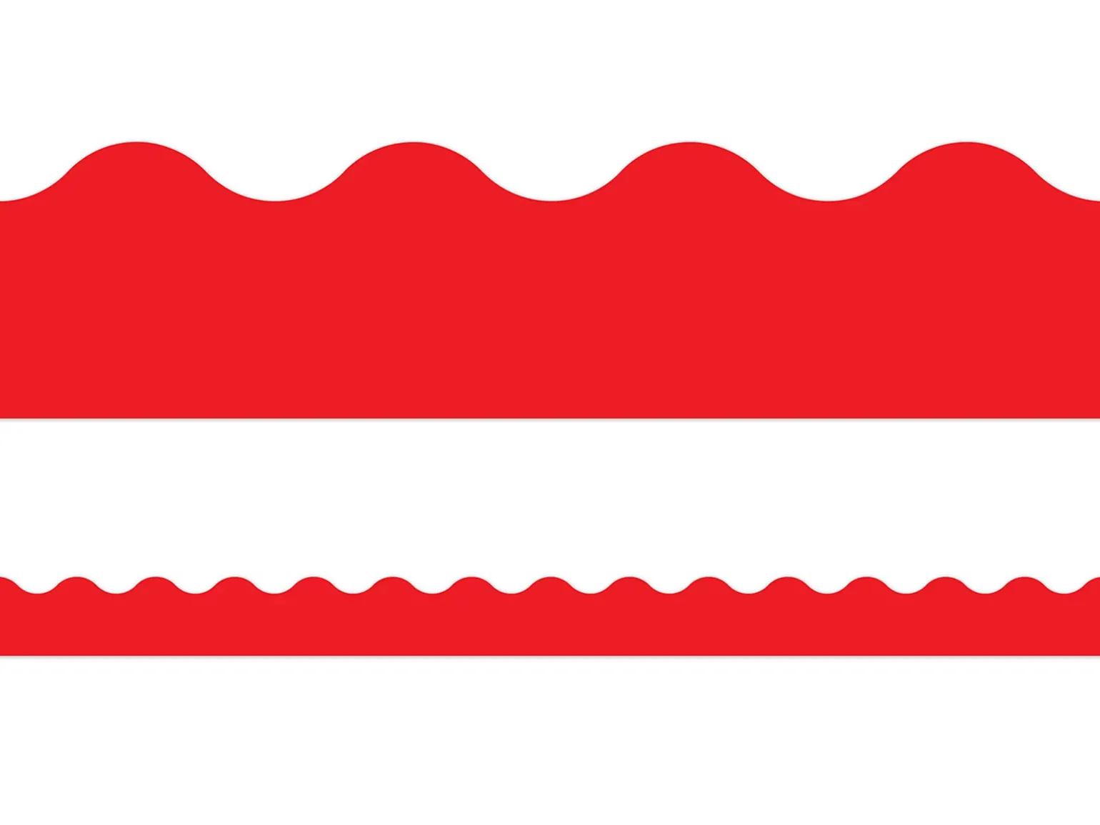 Red Scalloped Border