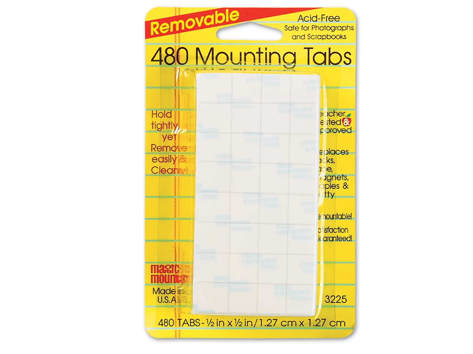 Removable Mounting Tabs - Set of 480