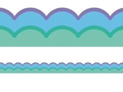 Retro Remix Cool Waves Scalloped Border