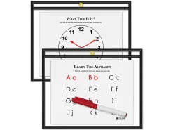 Reusable Write & Wipe Horizontal Pocket