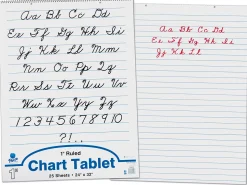 1" Ruled Chart Tablets