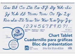 1" Ruled Chart Tablets