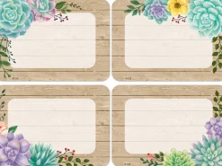 Rustic Bloom Name Tags - Variety Pack