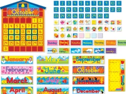 Schoolhouse Calendar Bulletin Board Set