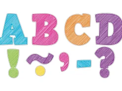 Scribble 3" Magnetic Punch-Out Letters