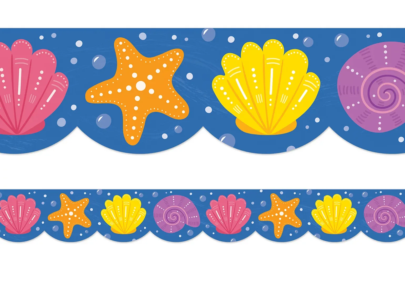 Sea Friends Scalloped Border
