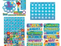 Seas the Day Calendar Bulletin Board Set