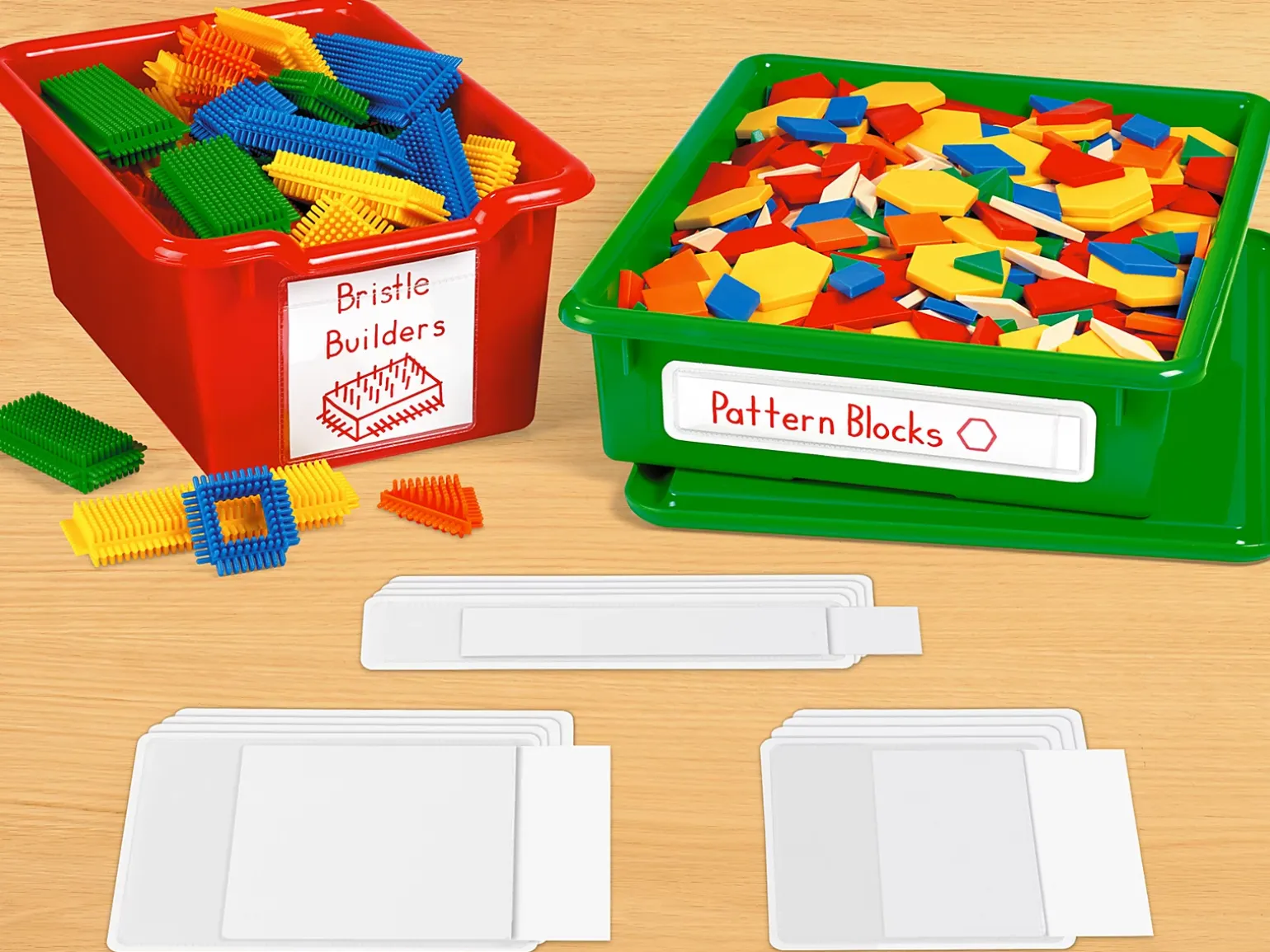 Self-Adhesive Classroom Labeling Pockets - Set of 30