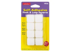 Self-Adhesive Hook & Loop Squares - Each Pack