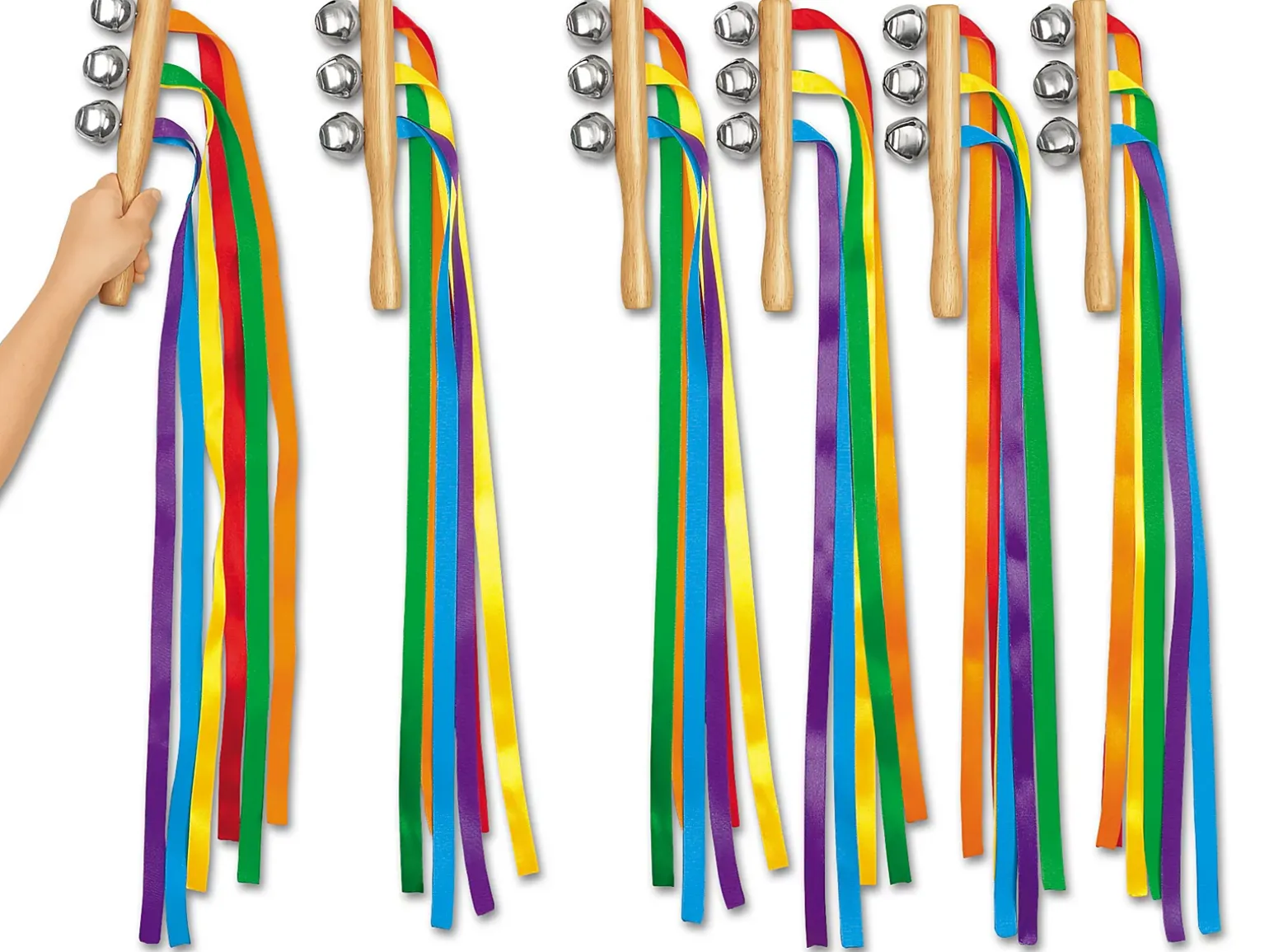 Shake & Move Ribbon Bells - Set of 6
