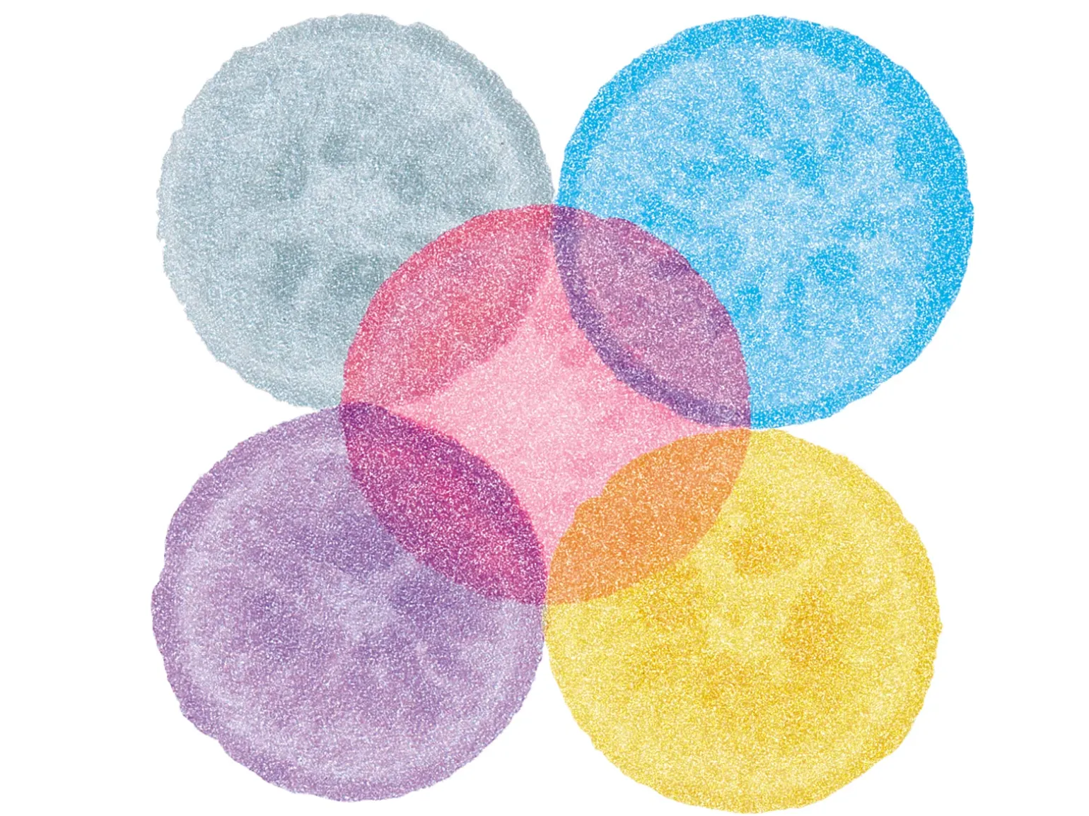 Shimmering Dot Art Painters - Set of 5
