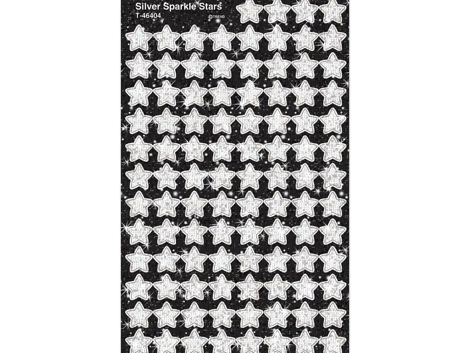 Silver Sparkling Star Mini Stickers
