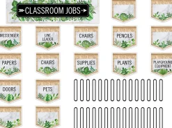 Simply Boho Classroom Jobs Bulletin Board Set