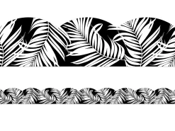 Simply Boho Leaf Scalloped Border