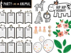 Simply Safari Birthday Bulletin Board Set