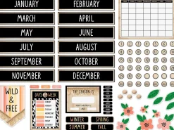 Simply Safari Calendar Bulletin Board Set