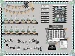 Simply Stylish Turquoise Striped Border