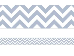 Slate Gray Chevron Border
