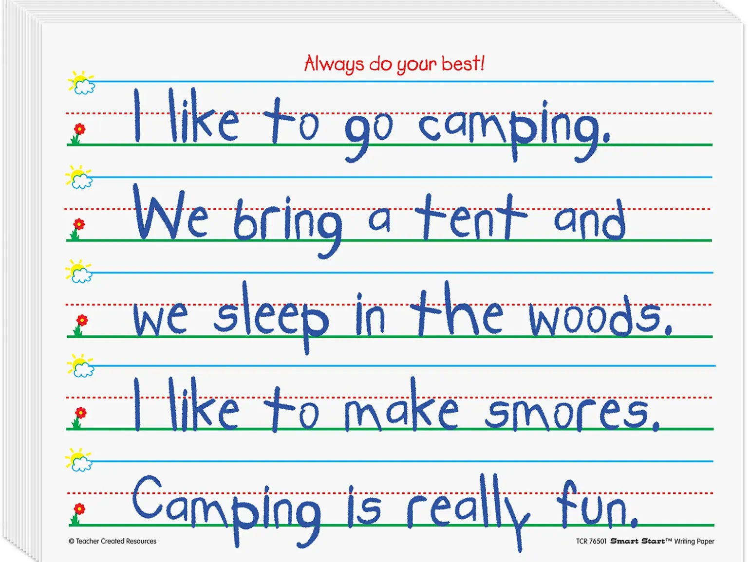 Smart Start 1" Ruled Writing Paper - K-Gr. 1