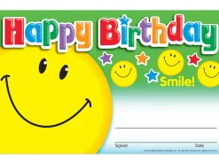 Smile! Birthday Certificates