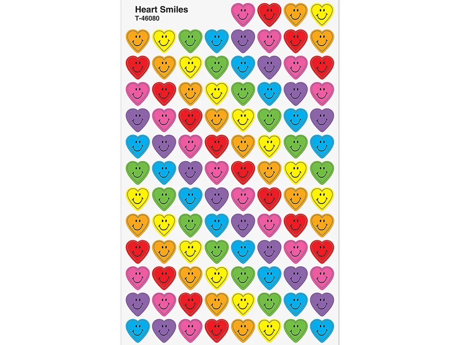 Smiling Heart Mini Stickers - Value Pack
