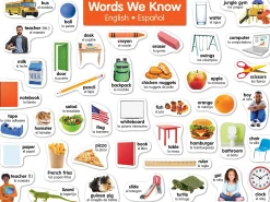 Spanish-English Word Wall Bulletin Board Set