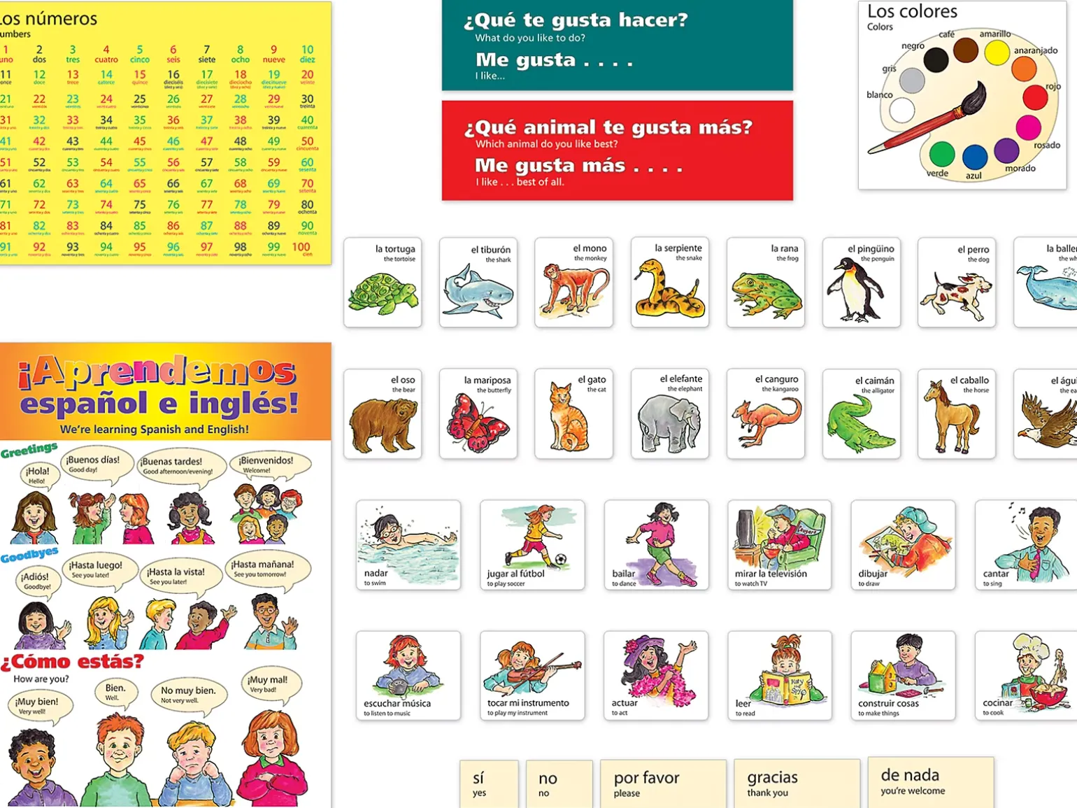 Spanish Phrases Bulletin Board Set