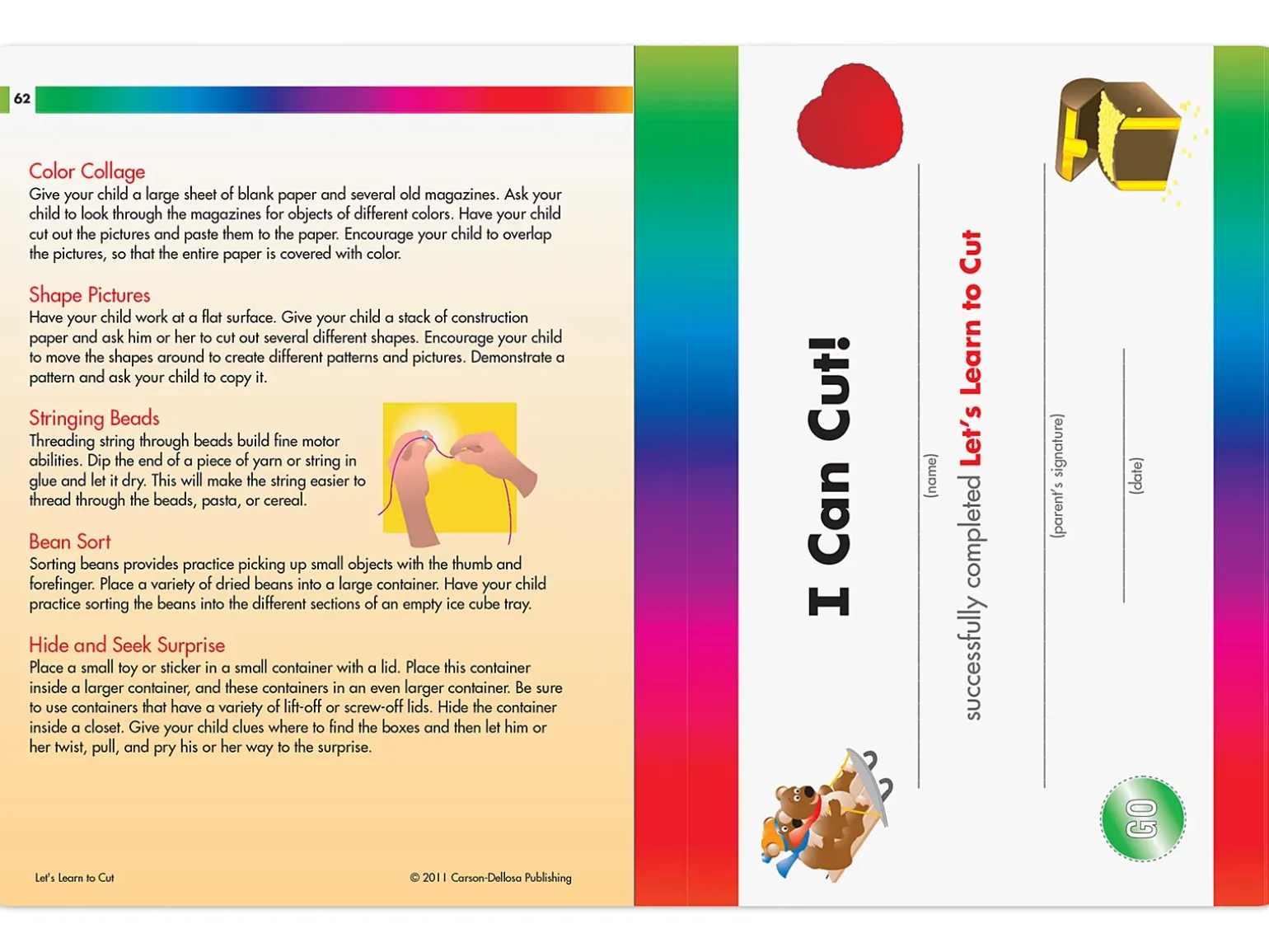 Spectrum® Let’s Learn to Cut Workbook