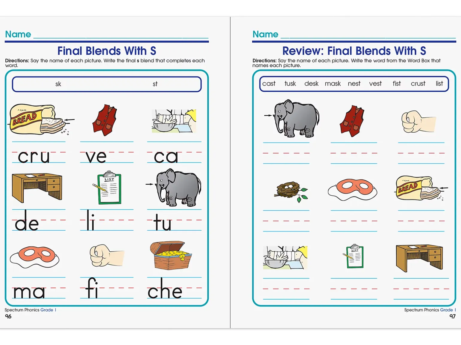 Spectrum® Phonics Workbook - Gr. 1