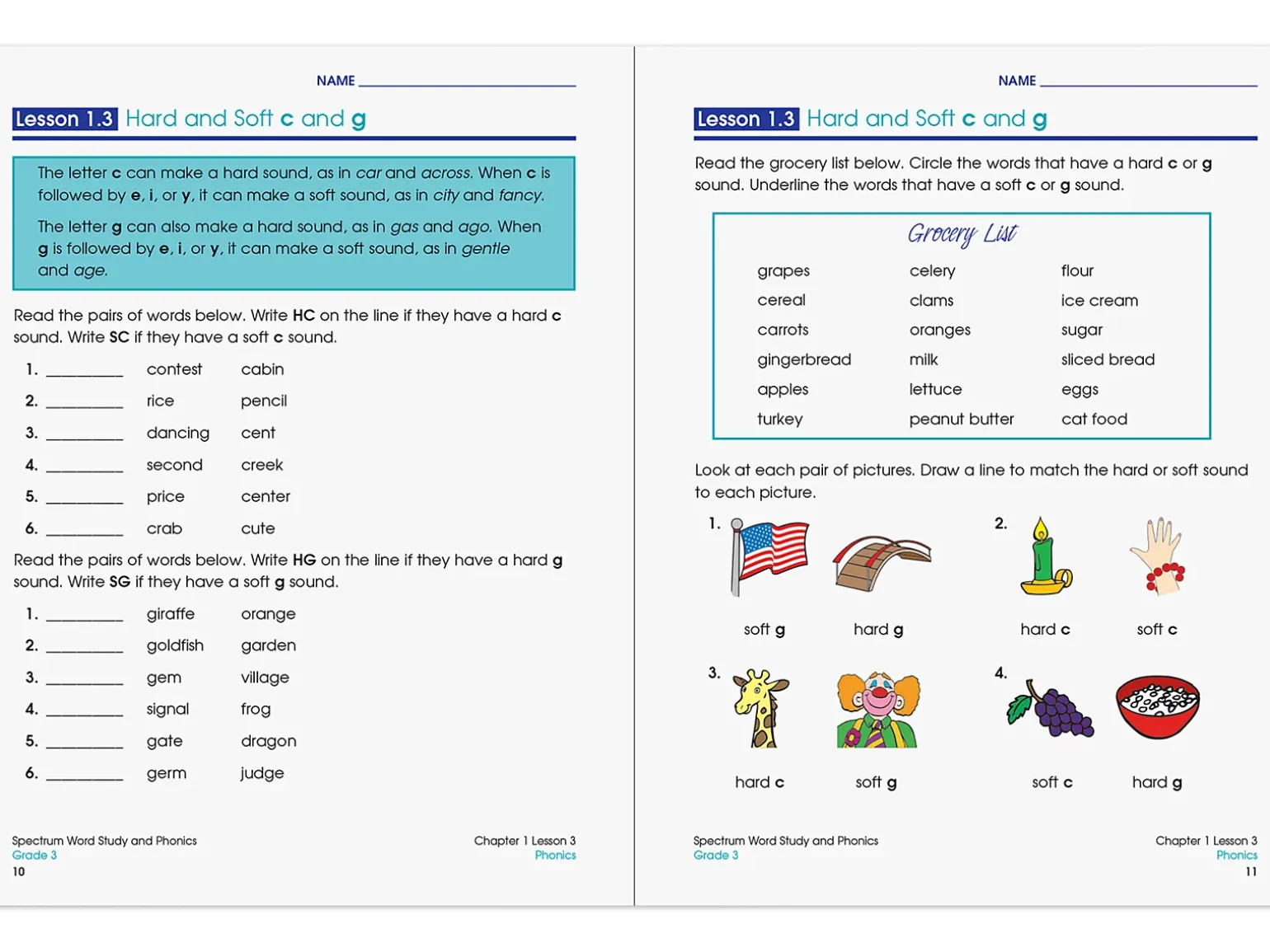 Spectrum® Phonics Workbook - Gr. 3
