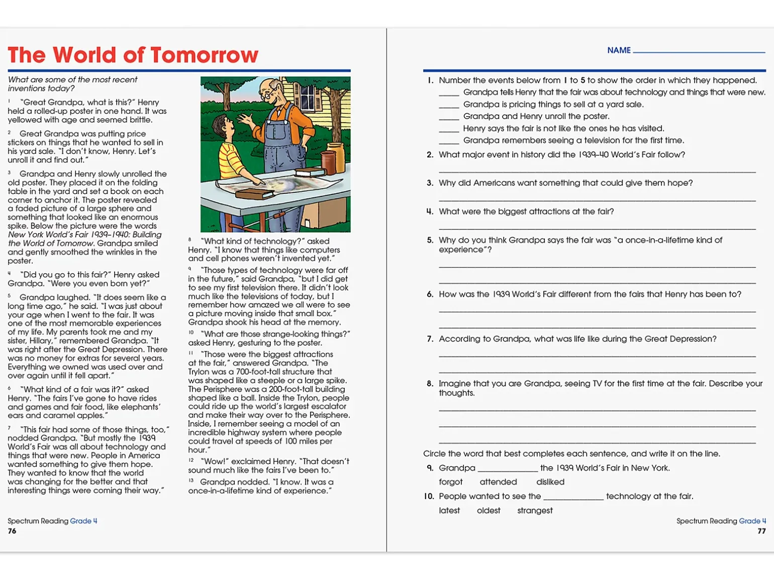 Spectrum® Reading Workbook - Gr. 4