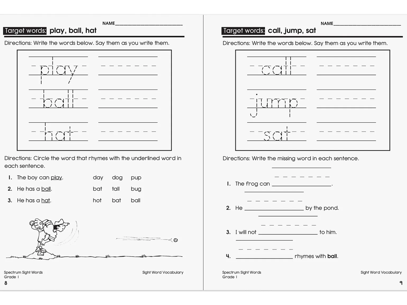 Spectrum® Sight-Words Workbook - Gr. 1