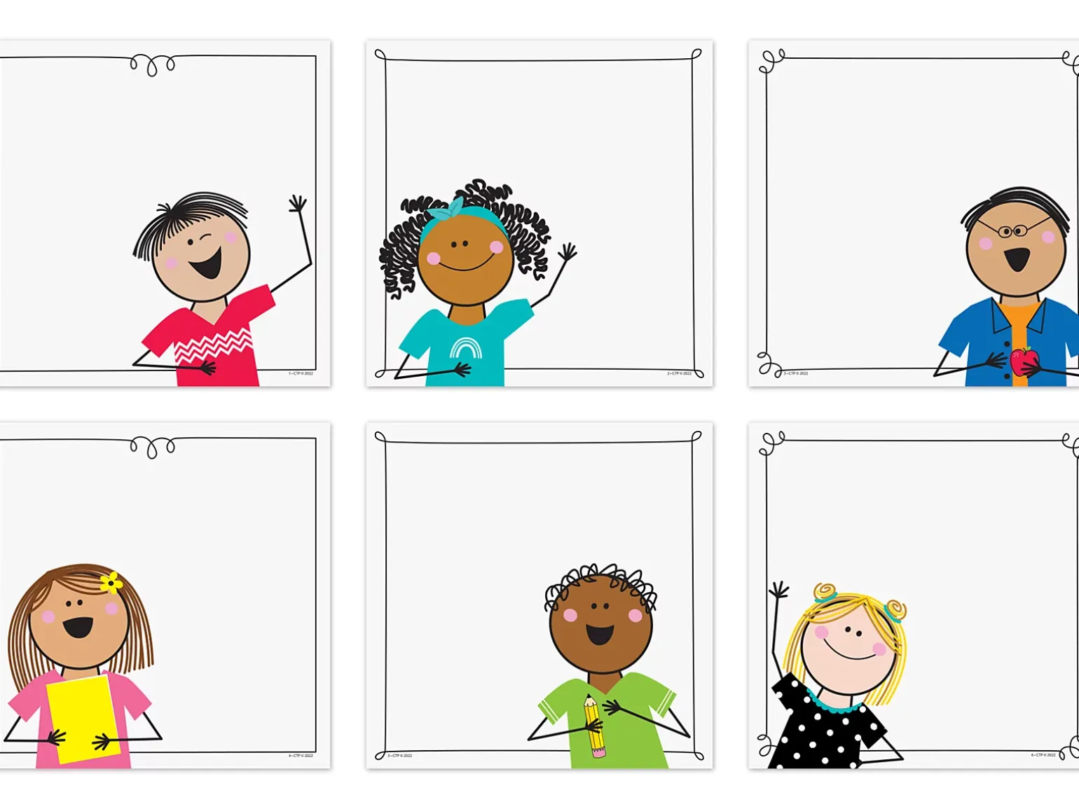 Stick Kids Card Accents