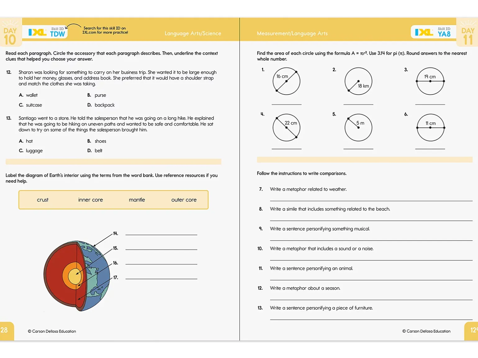 Summer Bridge Activities Workbook - Gr. 6-7