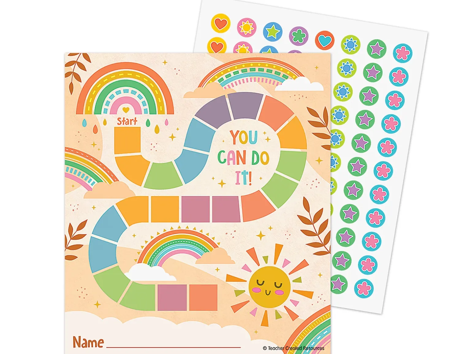 Sunshine Rainbow Reward Trackers with Stickers