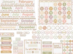 Terrazzo Tones Calendar Bulletin Board Set