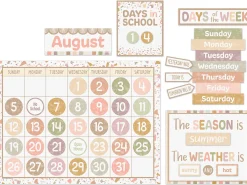 Terrazzo Tones Calendar Bulletin Board Set